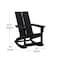 Flash Furniture 2 Modern Black Adirondack Rockers & Side Table JJ-C14709-2-T14001-BK-GG - alternate 10